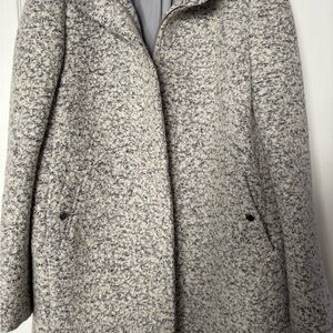 LOFT Cream and Gray Boucle coat!
